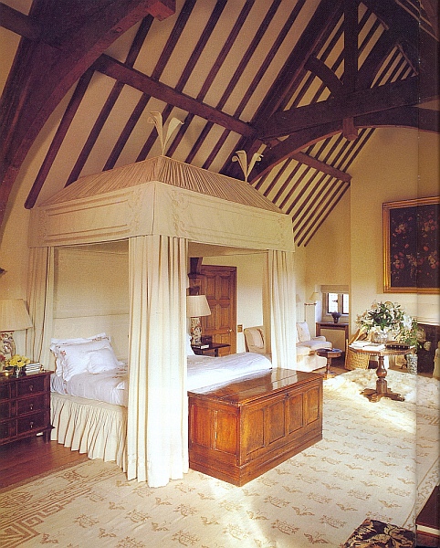 английская спальня интерьер